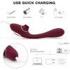 10 sucking and vibration modes; Automatic Women Vibrate Powerful ThrustinG Viberate Adult Toy for Women Pleasure Inch Smooth Bendable Silicone Wand wi